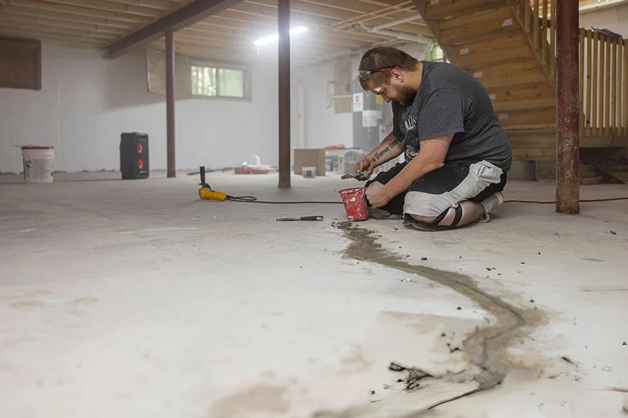 Concrete Slab Foundation Repair in Evansville, IN